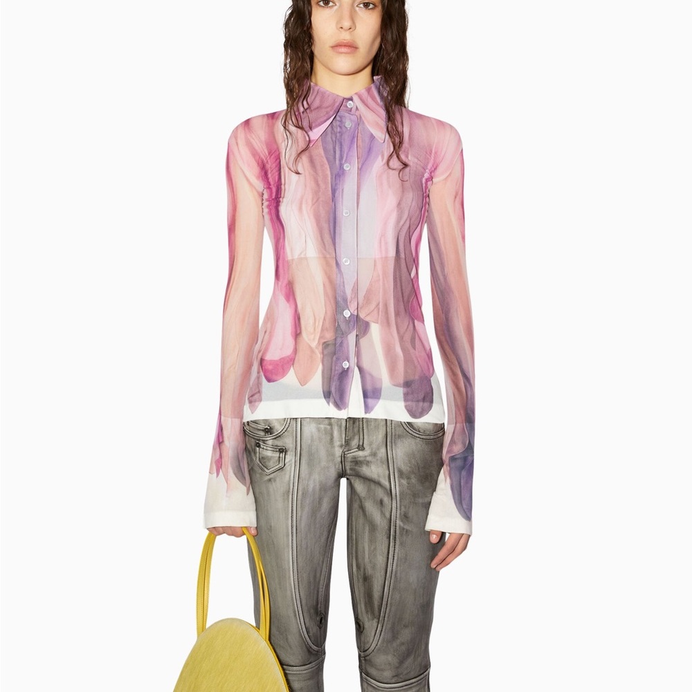 ACNE sheer long sleeve